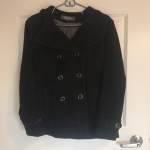 Black pea coat